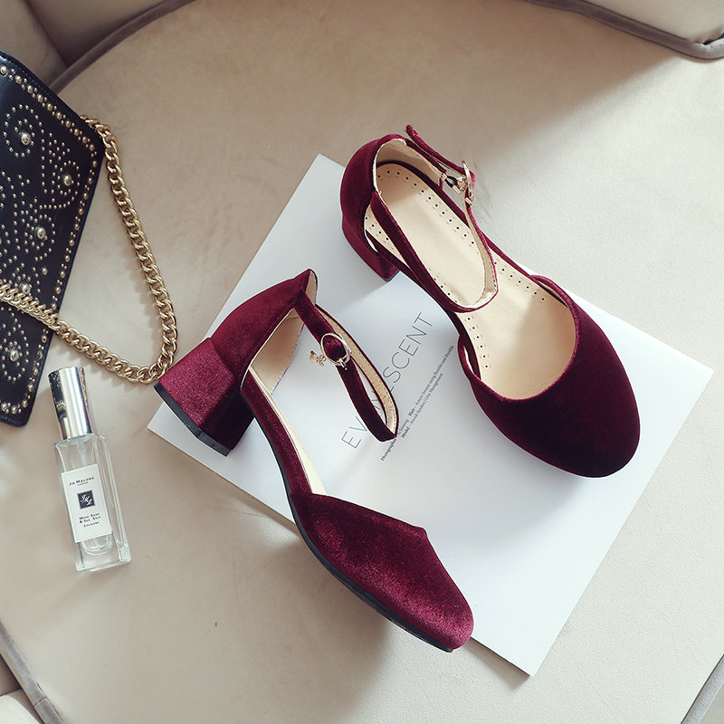 Velvet Velour Green Burgundy C - Women'S Shoes Burgundy ulasan dan harga