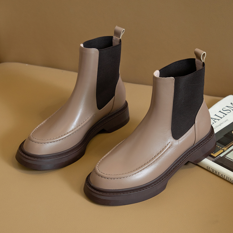 Hot Genuine Leather Women's Bo - Women'S Shoes Chelsea ulasan dan harga