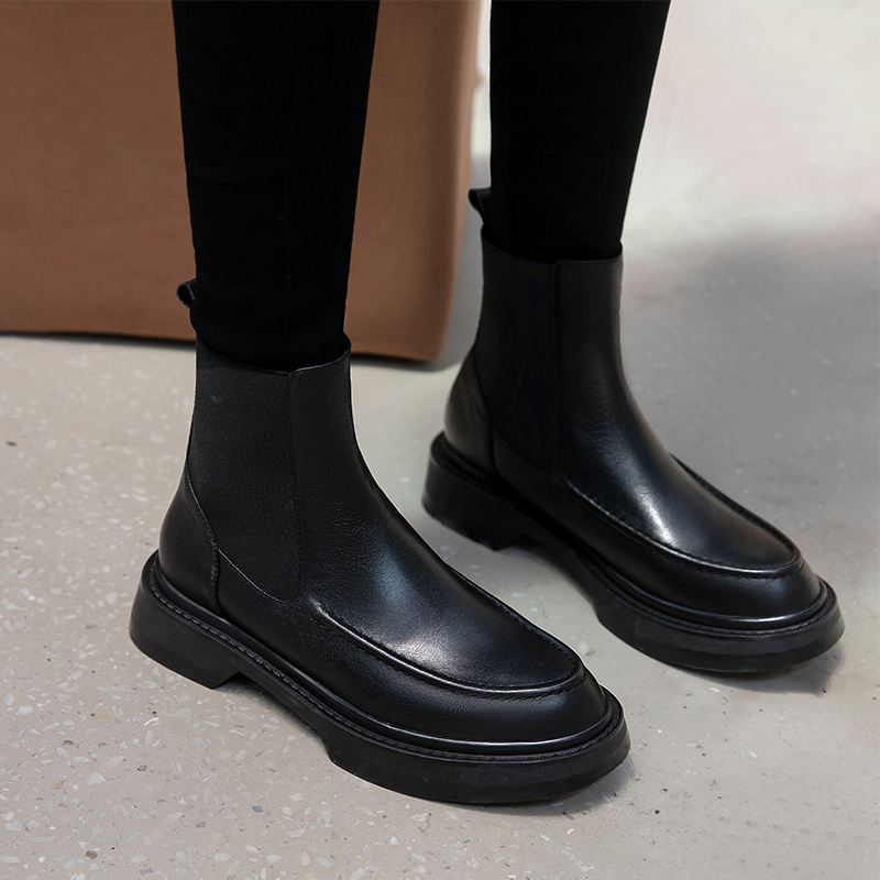 Hot Genuine Leather Women's Bo - Women'S Shoes Chelsea ulasan dan harga