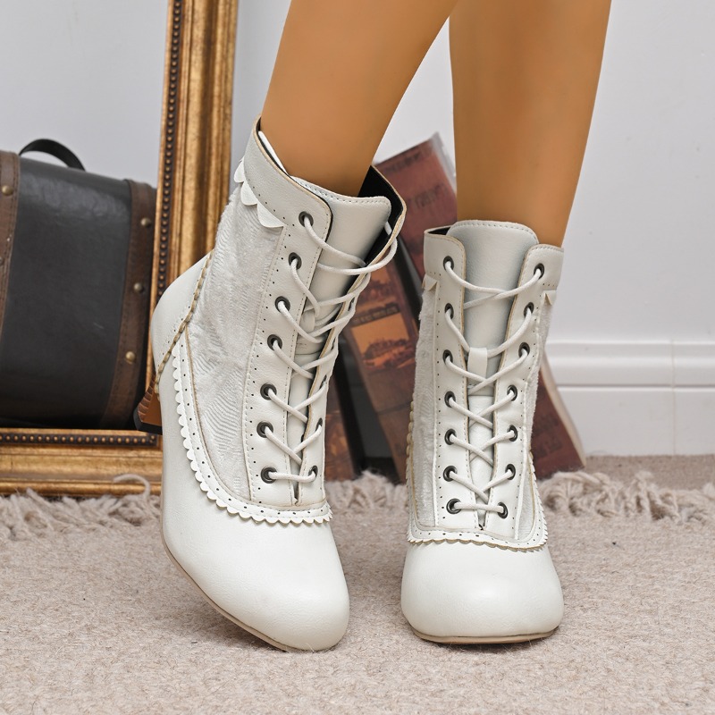 Women Closed Toe Med Heel Lace - Court Heel Pointed ulasan dan harga