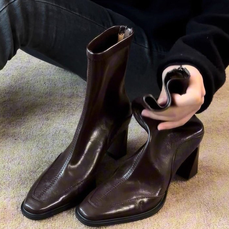 High Heels Women’s Ankle Boots - Women'S Shoes Chelsea ulasan dan harga