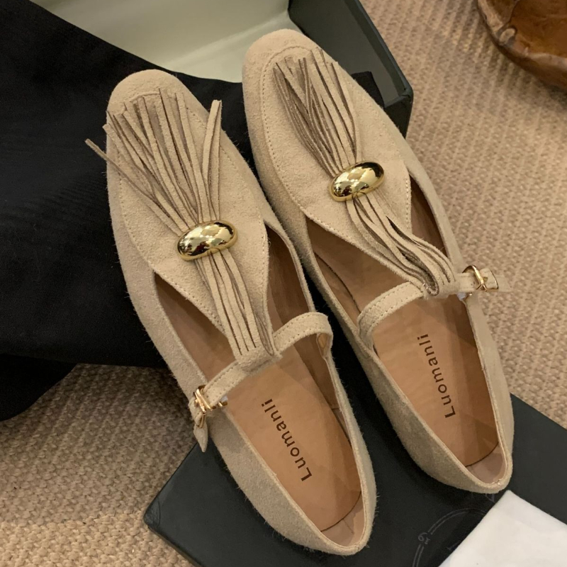 Faux Suede T-Type Flats Women  - Women Shoes Types ulasan dan harga