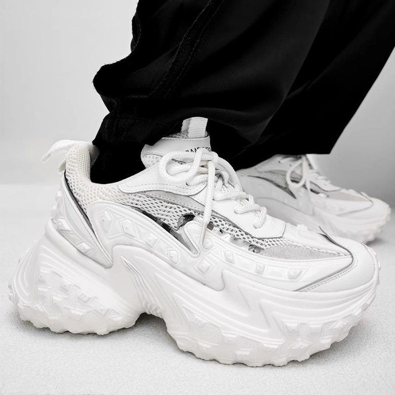 White Beige Dad Shoes Sneakers - Women'S Shoes Paris ulasan dan harga
