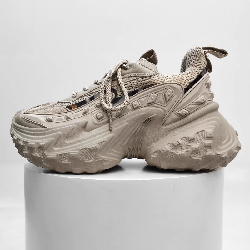 White Beige Dad Shoes Sneakers - Women'S Shoes Paris ulasan dan harga