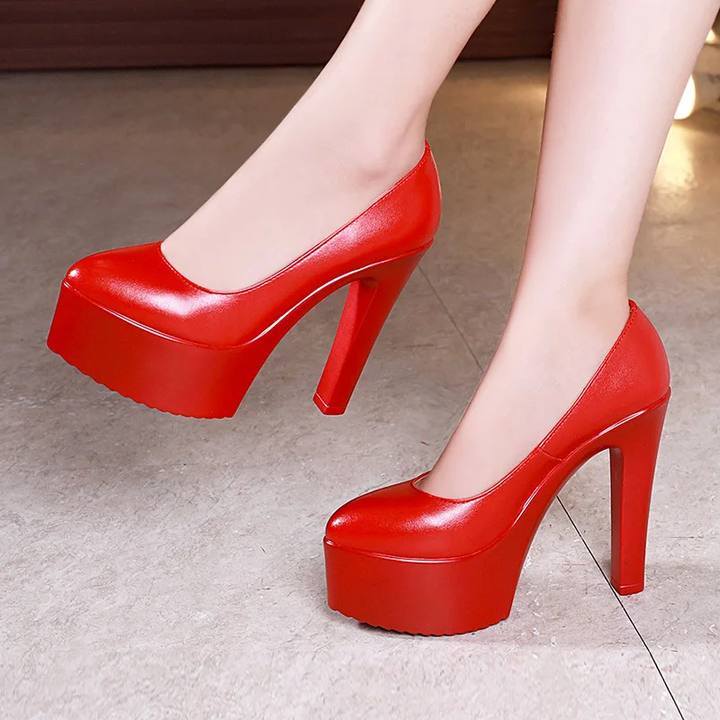 11cm 13cm Small Size 32-43 Fas - Court Heel Pointed ulasan dan harga