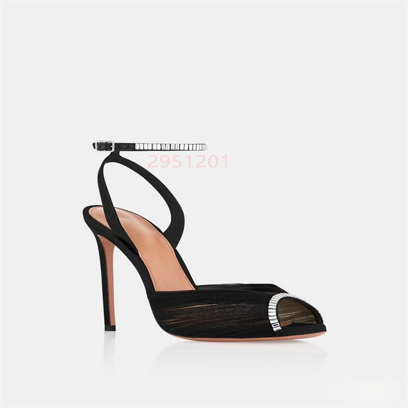 Crystal V Pointed Toe Women Wh - Peep Toe Heels ulasan dan harga